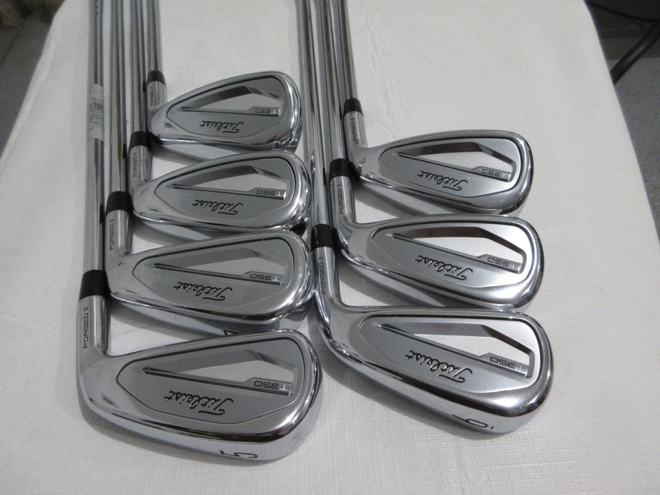 Titleist T350 Iron Set - 5-PW, AW - True Temper AMT R300 Regular Steel - Image 1 of 4