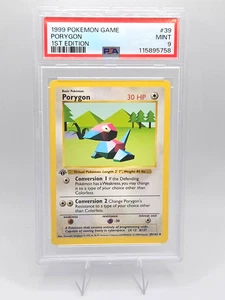 Pokemon Card 39/102 Porygon 1st Edition Base Set English - PSA 9 NEW CERT - Picture 1 of 2