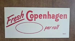 Vintage Fresh Copenhagen Per Roll Advertising Card - New Old Stock! - Picture 1 of 2