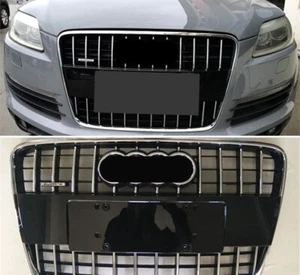 Parachoques delantero parrilla malla negra para Audi Q7 SQ7 2005 2006 2007-2015 - Imagen 1 de 5