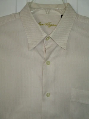 Camisa de vestir Ben Hogan para hombre L/S beige algodón con botones - talla 16,5/35 Foto 1 de 3