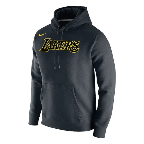 Los Angeles Lakers Nike Black Mamba City Edition Club Pullover Hoodie Wordmark Cover