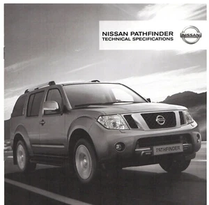 Nissan Pathfinder Specifications 2011-12 UK Market Brochure Acenta Tekna - Picture 1 of 2