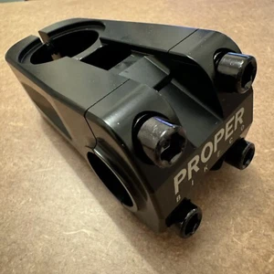RARO DESCONTINUADO Proper Bike Co Microlite Carga Frontal Potencia BMX - Negro - Imagen 1 de 6