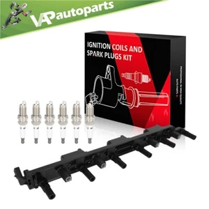For 4.0L L6 1999 Jeep Grand Cherokee Ignition Coil & Spark Plugs UF293 - Picture 1 of 9