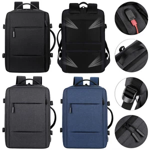 Men Women Laptop Backpack Business Bag School Travel Bag with USB Charging Port - Picture 1 of 33