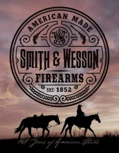 American Made Western Scene Smith & Wesson Firearms Tin Metal Sign 2479 - Picture 1 of 1