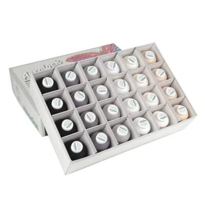 Madeira Overlock Garnbox Aerolock 24 Konen a 1200m 6 Farben je 4 Konen - Bild 1 von 2