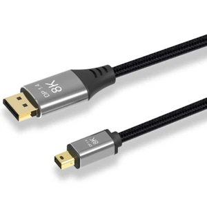 Mini DP to DP Cable Conversion Cord Adapter 8K@60Hz 4K@144Hz DisplayPort 1.4 C - Picture 1 of 17