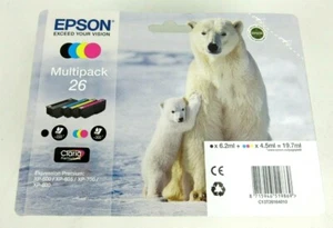 Epson multipack 26 T2616 Genuine Polar Bear Expression Ink Cartridges - Afbeelding 1 van 2