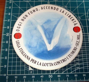 Oggi non fumo Lega lotta contro i tumori  sticker  adesivo original KLEBER - Imagen 1 de 1