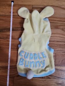 NWT Wag-a-tude Yellow Cuddle Bunny Easter Dog Hoodie XXS