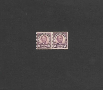 US Stamps SC# 600 Abraham Lincoln coil LP MNH perf 10 Vert. 1924-29 - Image 1 of 2