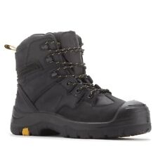 ROCKROOSTER Woodland Black 6 inch Composite Toe Leather Work Boots AK609