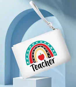 Teacher Gift - Pencil Bag - Makeup Bag Zippered Holds pens, pencils, USB drives - Picture 1 of 2