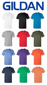Camisa de algodón pesado Gildan para hombre manga corta 5,3 oz blanco liso 5000 S-3XL - Imagen 1 de 14