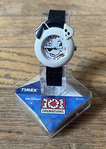 Disney 101 Dalmatians Watch Timex Leather Band Dog Face Ears - Picture 1 of 3