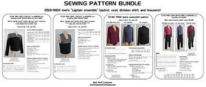 Star Trek Sewing Pattern Bundle - Starfleet captain uniform - DS9, NEM (men's)