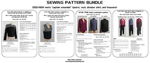 Star Trek Sewing Pattern Bundle - Starfleet captain uniform - DS9, NEM (men's) - Picture 1 of 5