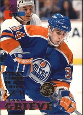 1994-95 Stadium Club Oilers Hockey Card #257 Brent Grieve RC