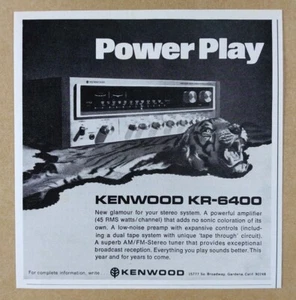1974 Kenwood KR-6400 Stereo Receiver vintage print Ad - Picture 1 of 1