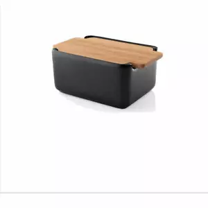 Eva Solo Butterdose Nordic Kitchen mit Holzdeckel, Steinzeug, Eiche, 14.5x9.5 cm - Bild 1 von 3