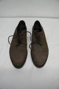 Giorgio ARMANI | GRAY Suede Wing-Tip | LACEUP OXFORD | US 8 1/2 |  EU 41 1/2 - Picture 1 of 13