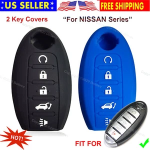 2ps 5B Silicone Case Protector Key Fob Smart Remote Holder Cover for Nissan Key  - Bild 1 von 4