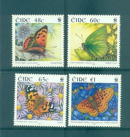 Ireland - Sc# 1615-8. 2005 Butterflies. WWF. MNH $6.50 Cover