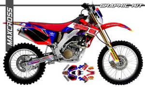 Maxcross Design Graphic kit Full Decal FOR HONDA 2004-2019 CRF250X CRF450X - Picture 1 of 5