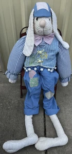 De colección Lillian Vernon ESTILO Talla Real Conejo de Pascua Peluche RELLENO Puerta Saludador - Imagen 1 de 10