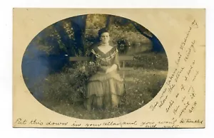 Manomet MA Stempel, entnommen in der Nähe von Steinbrücke, Schreckratten, 1905 RPPC Postkarte - Bild 1 von 3