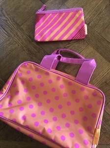 Models Prefer Brand Toiletry/Cosmetic Bags Set x 2 Items Pink & Orange Colours - Picture 1 of 4