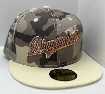 Arizona Gray/Tan Camo Metallic “Diamondbacks” Script 98 SP New Era 59fifty 7 1/2 - Image 1 of 4
