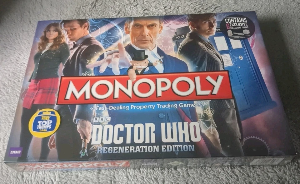 Monopoly Doctor Who Regeneration Edition With Exclusive Tokens Brand New Sealed - Image 1 of 4