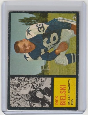 1962 Topps #43 Dick Bielski Dallas Cowboys EX - Image 1 of 2