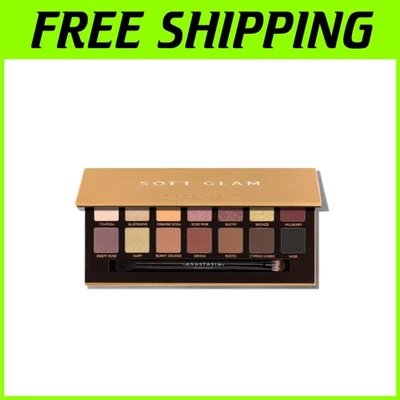 Compact Soft Glam Eyeshadow Palette - 14 Blendable Shades for Effortless Beauty - Image 1 of 4