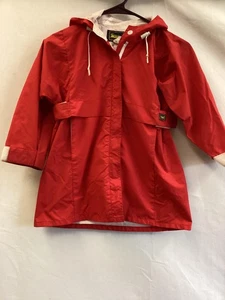 Chaqueta impermeable vintage American Widgeon para mujer pequeña con capucha de nailon hecha en EE. UU. AÑOS 90 - Imagen 1 de 15