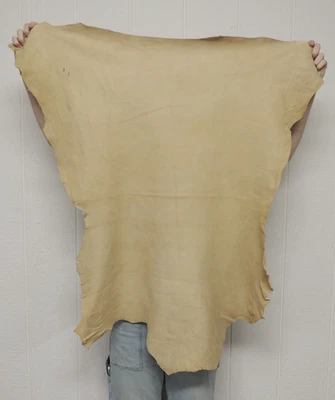 BRAINTAN Buckskin Leather Hide for Native Crafts Clothing Pipe Flute Bags Laces - Image 1 of 2