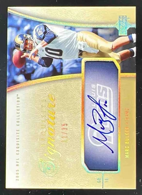 2005 Upper Deck Exquisite Collection Signatures #ES-MB Marc Bulger Auto /35 - Image 1 of 2