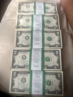 $1000 In Consecutive $2 Bill - Image 1 of 4