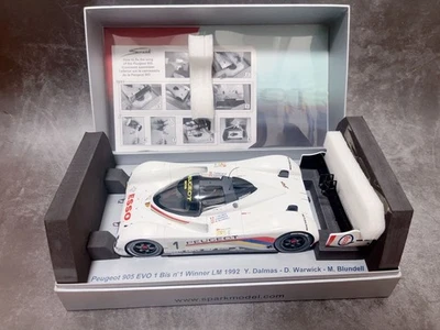Spark Peugeot 905 1/18 Le Mans 1992 No 1 Winner Scale Model Car Pro Ltd - Image 1 of 4