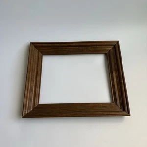 Vintage Wood Picture Frame Brown Groove Ornate Gallery Wall Art Decor Fits 10x13 - Picture 1 of 15