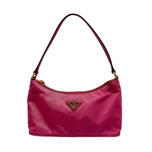 PRADA Mini Pink Nylon Shoulder Bag - Picture 1 of 15