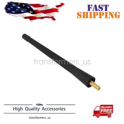 Mástil de antena negro corto alimentación AM/FM para Dodge Ram 1500 2500 3500 2009-21 7" Foto 1 de 4