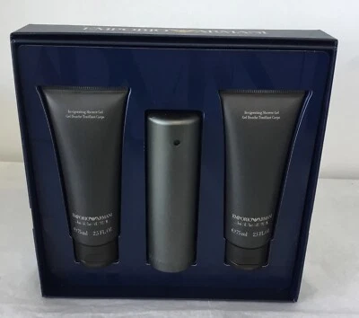 EMPORIO ARMANI HE | 3 piezas para hombre. Juego de regalo: 1,7 OZ EDT + 2x2,5 OZ Gel de ducha Foto 1 de 3