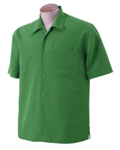 3XL {MANY COLORS AVAILABLE} Harriton CUBAVERA STYLE Men's Barbados Button Down - Picture 1 of 37