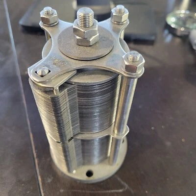 Filtro de agua ACERO INOXIDABLE SEDIMENTOS placas apiladas cilindro INDUSTRIAL $199 Foto 1 de 4