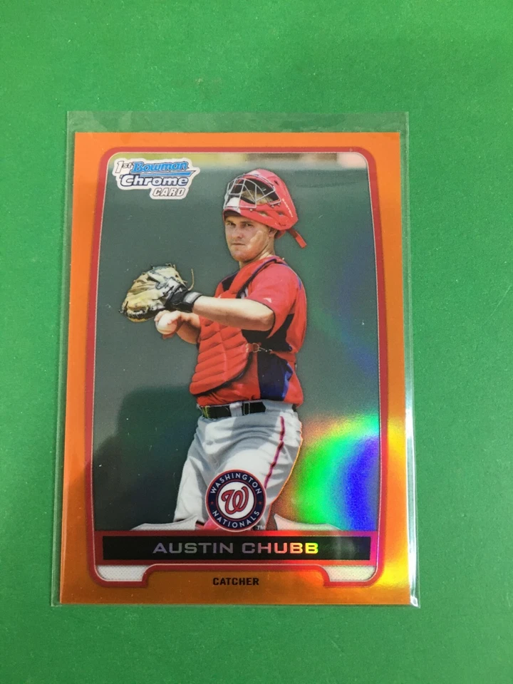 F151,634  2012 Bowman Chrome Draft Picks Orange Refractors Austin Chubb/25 - Image 1 of 1