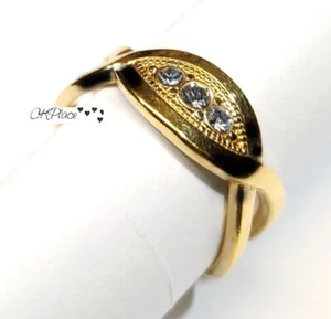 Vintage Avon Ring goldfarben Größe 7 Modeschmuck - Bild 1 von 5